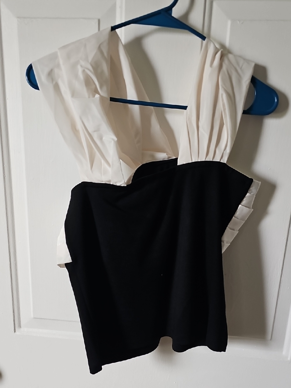 LOFT Black One-Shoulder Top with Cream Twist Detail MP - Picture 5 of 5
